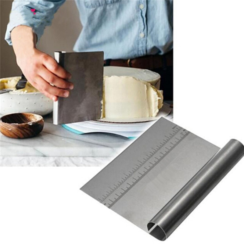Stainless Steel Dough Cutter And Scraper For Kitchen The Cozy Merchant