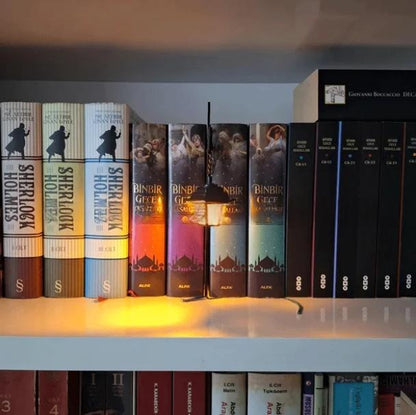 T Library Bookshelf Lighting Lantern Metal Craftwork The Cozy Merchant