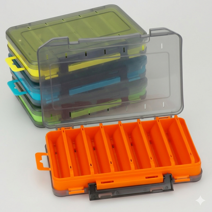 Durable Dual-Sided Fishing Tackle Box The Cozy Merchant