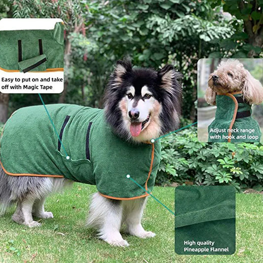 Pet Bathrobe Fast Drying Towel The Cozy Merchant