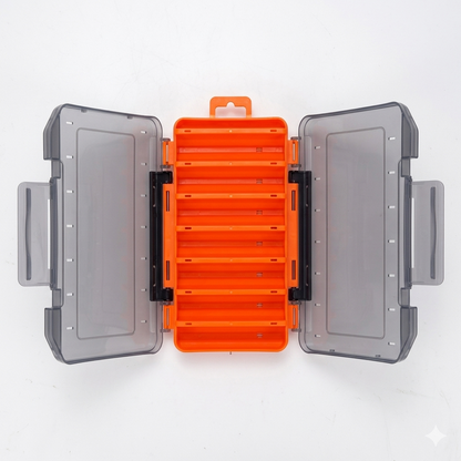 Durable Dual-Sided Fishing Tackle Box The Cozy Merchant