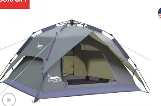 DesertFox 4-Person Camping Tent Base Nexo