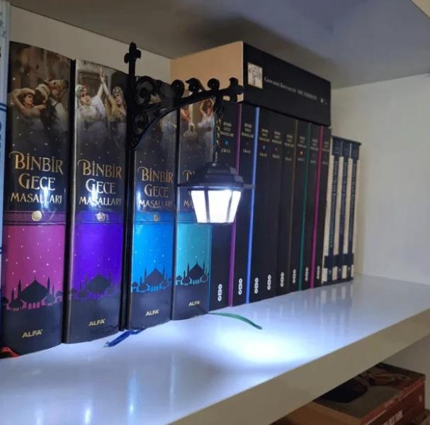 T Library Bookshelf Lighting Lantern Metal Craftwork The Cozy Merchant