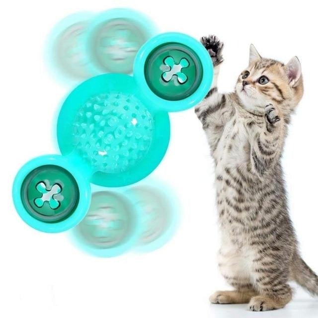 Scratch Hair Windmill Cat Toy Pet Essentials-9