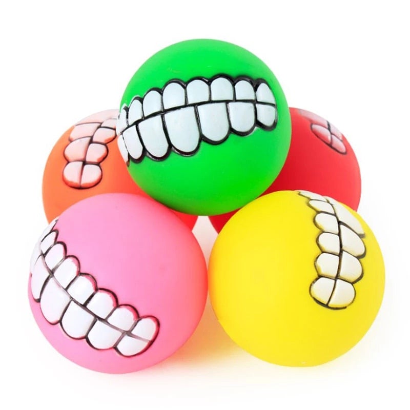 Squeaky Rubber Teeth Pet Toy Pet Essentials-9