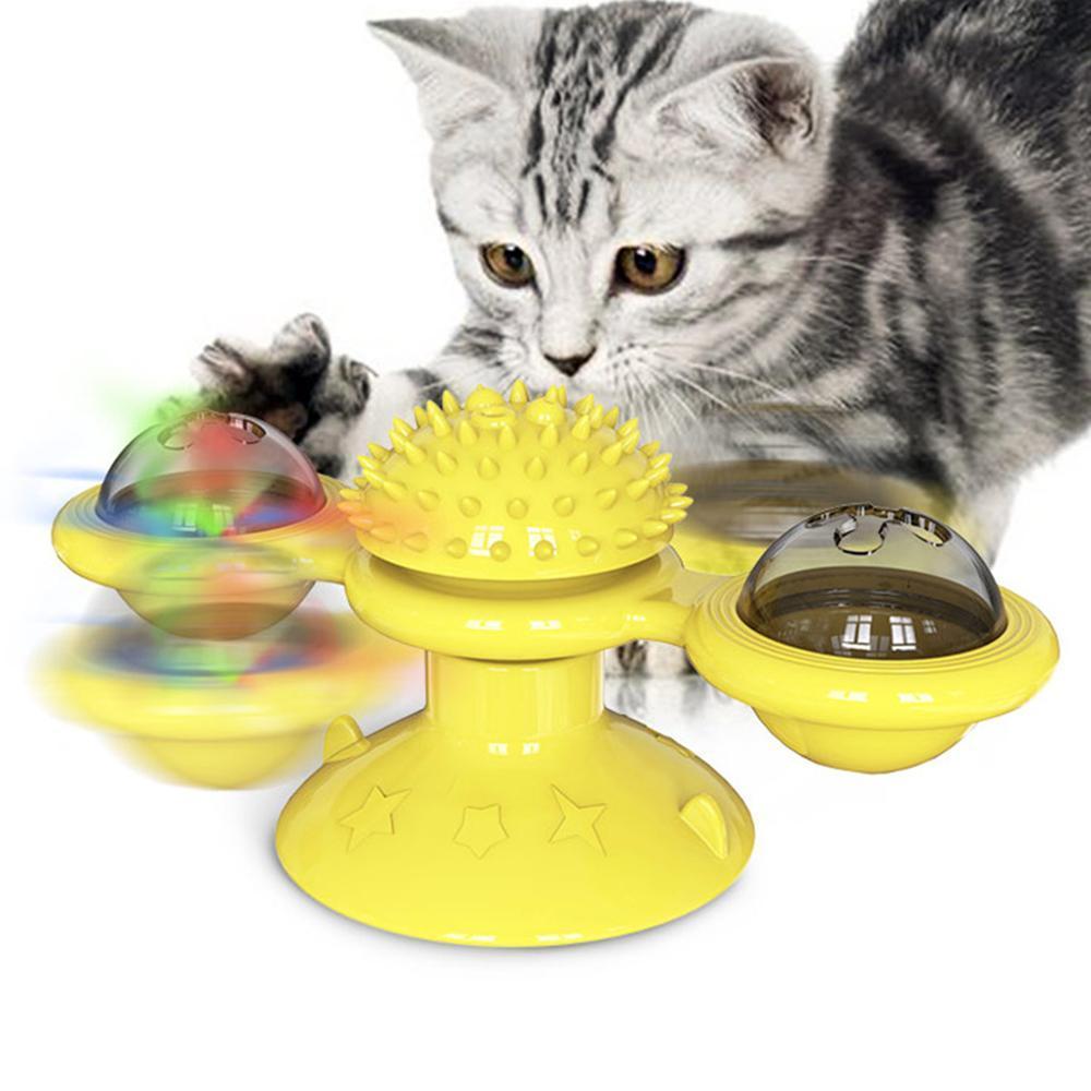 Scratch Hair Windmill Cat Toy Pet Essentials-9