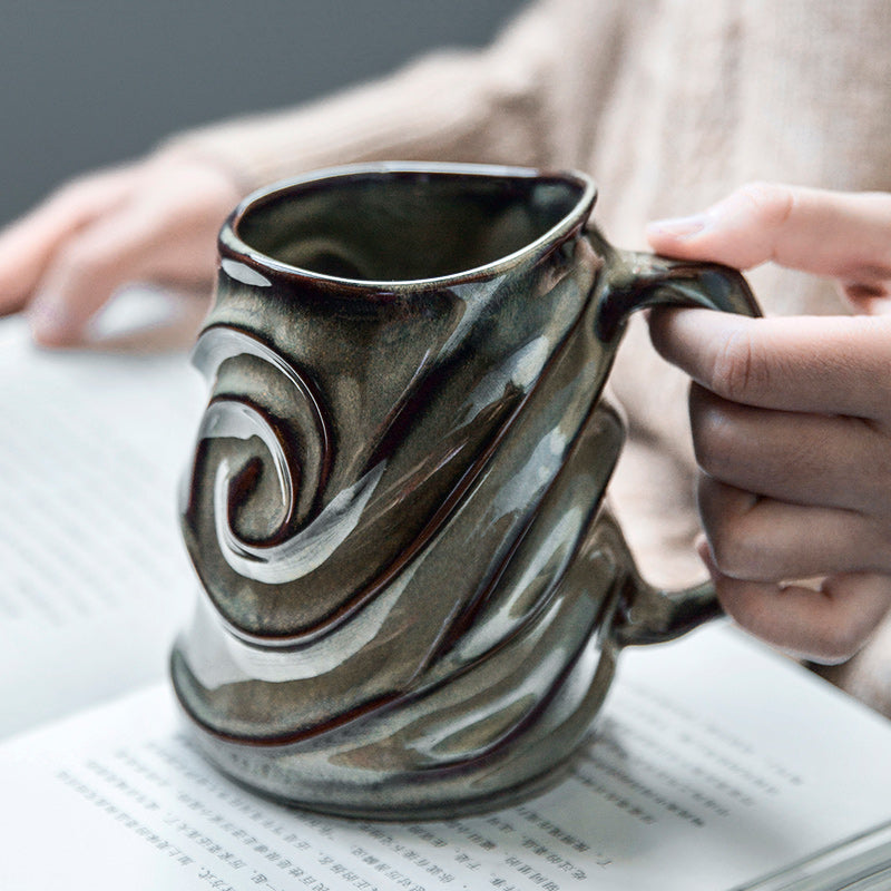 Creative Ceramic Coffee Mug - Large Capacity Antique Design The Cozy Merchant