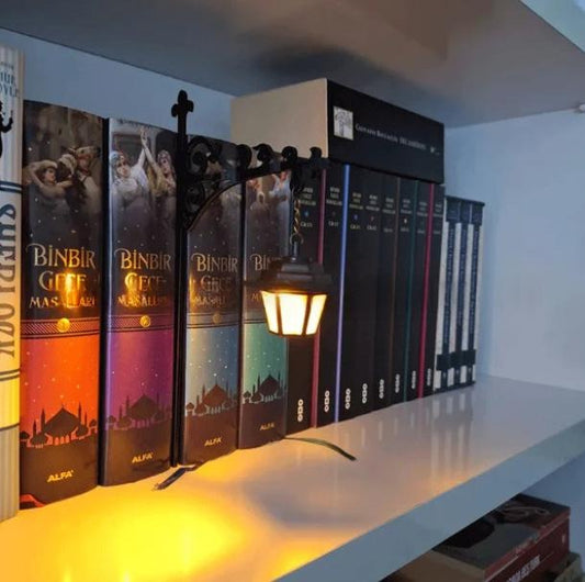 T Library Bookshelf Lighting Lantern Metal Craftwork The Cozy Merchant
