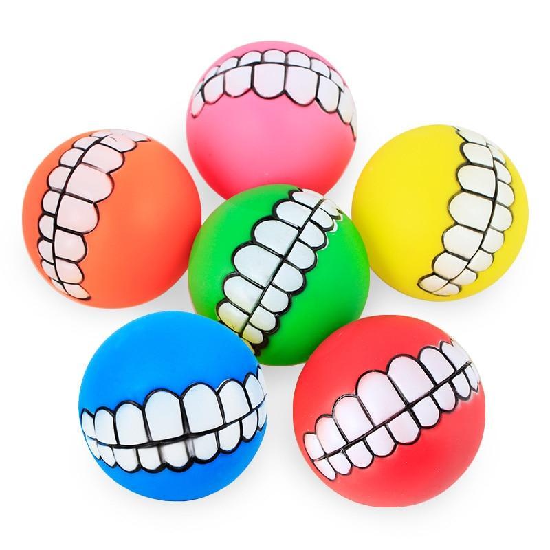 Squeaky Rubber Teeth Pet Toy Pet Essentials-9