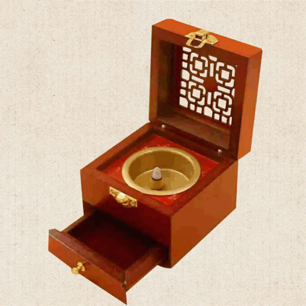 Wooden Antique Incense Burner and Ashtray Set The Cozy Merchant