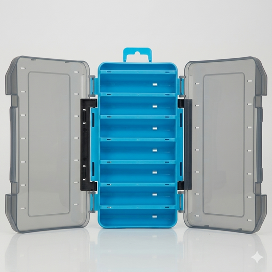 Durable Dual-Sided Fishing Tackle Box The Cozy Merchant