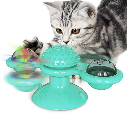 Scratch Hair Windmill Cat Toy Pet Essentials-9